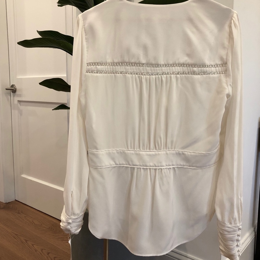 Veronica Beard Silk Blouse With Button Details - image 4